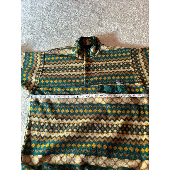 Patagonia Fleece Synchilla Snap Pullover‎ Cliff Arbor Green Size XL - Picture 7 of 9